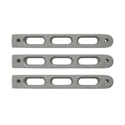 Door Handle Trim, 2007-18 Jeep JK Silver Slot Style Door Handle Inserts. Set of 3