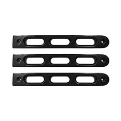 Door Handle Trim, 2007-18 Jeep JK Black Slot Style Door Handle Inserts.Set of 3