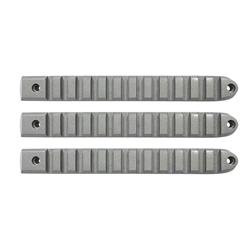Door Handle Trim, 2007-18 Jeep JK Silver Rail Style Door Handle Inserts. Set of 3