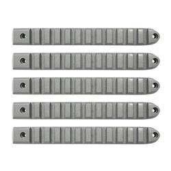Door Handle Trim, 2007-18 Jeep JK Silver Rail Style Door Handle Inserts. Set of 5