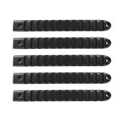 Door Handle Trim, 2007-18 Jeep JK Black Rail Style Door Handle Inserts. Set of 5