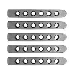 Aluminum Door Handle Inserts Set of 5 Stick On 2007-18 Jeep JK