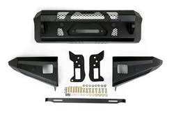 Bumper, MTO Series, Front, Winch Compatible, Steel, Black Powdercoated, Ford Bronco, Each