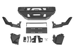 Bumper, MTO Series, Front, Steel, Black Textured Powdercoated, Winch Mount, Toyota, Each
