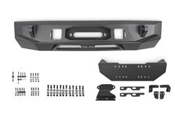 Bumpers, Front, Steel, Black Powder Coated, Hidden Wench, Parking Sensor and Adaptive Cruise Compatible, Hardware, Toyota, Each