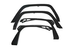 Fenders, Flare Delete, With Turn Signal, Steel. Black Textured Powedercoated, Jeep Gladiator JT, Set of 4