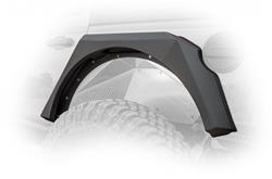 Fender Flares, Armor Design, With Turn Signal Light, Front and Rear, Steel, Textured Black Powdercoated, Jeep Wrangler JL, Set of 4