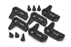 Hard Top Accessory, T-Handles, Billet Aluminum, Black, Jeep Wrangler JL, Set of 6