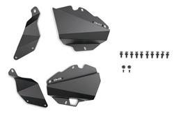 Inner Fenders, Front, Aluminum Black, Powder Coated, Toyota, Pair