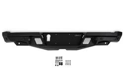 The MTO Series Rear Bumper for the Jeep Gladiator JT features a high clearance design for off-road driving. A functional step provides easy cargo acce