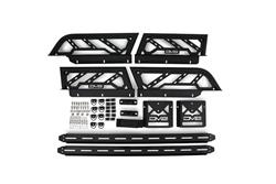 Bed Rack, Adjustable, Overland, Steel, Black Powdercoated, Jeep, Toyota, Kit