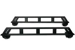 Rock Sliders, FS-15 Series, Steel, Black Textured Powder Coated, 4-Door, Ford Bronco, Pair