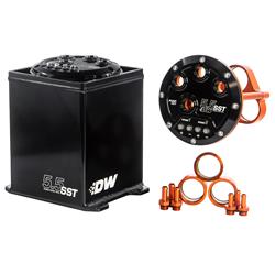 Surge Tank, Staged Surge Tanks, 5.5 LIters, Dual Stage, Aluminum, Black Anodized, Each