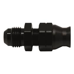 6AN Male Flare to 5/16 Inch Hardline Compression Adapter (Incl 1 Olive Insert), Anodized Matte Black