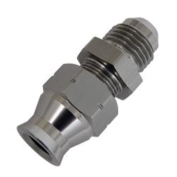 Fitting, Adapter, AN to Tubing, Straight, Aluminum, Silver Anodized, -6 AN, 5/16 in., Each