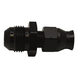 8AN Male Flare to 5/16 Inch Hardline Compression Adapter (Incl 1 Olive Insert), Anodized Matte Black