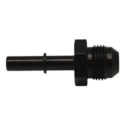 8AN Male Flare to 5/16 Inch Male EFI Quick Connect Adapter, Anodized Matte Black