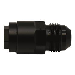 8AN Male Flare to 5/16 Inch Female EFI Quick Connect Adapter, Anodized Matte Black