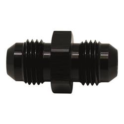 6AN Male Flare to 6AN Male Flare Coupler, Anodized Matte Black