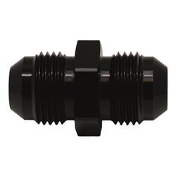 8AN Male Flare to 8AN Male Flare Coupler, Anodized Matte Black