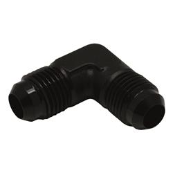 6AN Male Flare to 6AN Male Flare 90-Degree Fitting, Anodized Matte Black