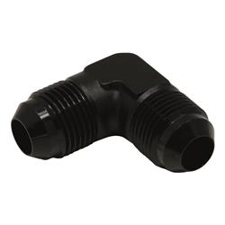 8AN Male Flare to 8AN Male Flare 90-Degree Fitting, Anodized Matte Black