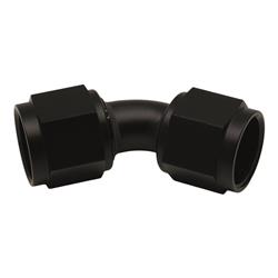 10AN Flare Female Swivel 45-Degree to 10AN Flare Female Swivel 45-Degree, Anodized Matte Black