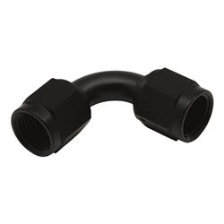 6AN Flare Female Swivel 90-Degree to 6AN Flare Female Swivel 90-Degree, Anodized Matte Black