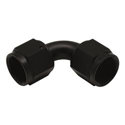 8AN Flare Female Swivel 90-Degree to 8AN Flare Female Swivel 90-Degree, Anodized Matte Black