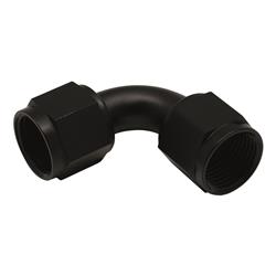 10AN Flare Female Swivel 90-Degree to 10AN Flare Female Swivel 90-Degree, Anodized Matte Black