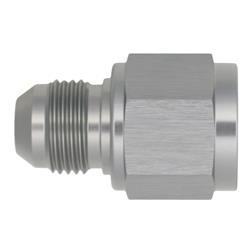 Fitting, Reducer, AN to AN, Straight, Aluminum, Silver Anodized, -10 AN, -8 AN, Swivel, Each