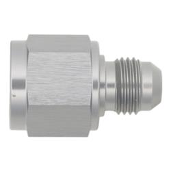 Fitting, Reducer, AN to AN, Straight, Aluminum, Silver Anodized, -8 AN, -6 AN, Swivel, Each