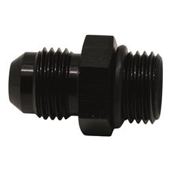 6AN ORB Male to 6AN Male Flare Adapter (Incl O-Ring), Anodized Matte Black