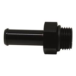 6AN ORB Male to 3/8 Inch Male Barb Fitting (Incl O-Ring), Anodized Matte Black