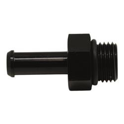 6AN ORB Male to 5/16 Inch Male Barb Fitting (Incl O-Ring), Anodized Matte Black