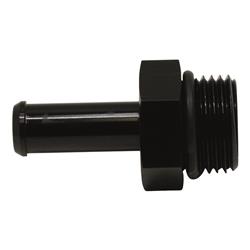 8AN ORB Male to 3/8 Inch Male Barb Fitting (Incl O-Ring), Anodized Matte Black