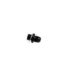 6AN Male Flare to M14 X 1.5 Male Metric Adapter (Incl Crush Washer), Anodized Matte Black