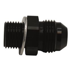 8AN Male Flare to M16 X 1.5 Male Metric Adapter (Incl Crush Washer), Anodized Matte Black