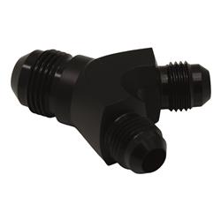 6AN Male Flare to 6AN Male Flare to 8AN Male Flare Y Block Fitting, Anodized Matte Black