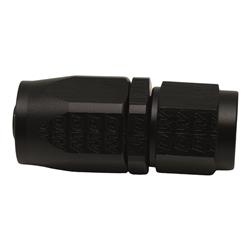 6AN Female Swivel Strait Hose End CPE, Anodized Matte Black