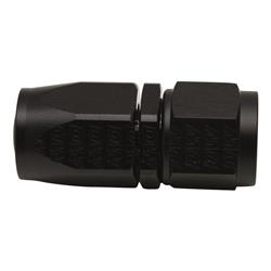 8AN Female Swivel Straight Hose End CPE, Anodized Matte Black