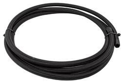 AN Hose, Nylon Braided Hose, -6 AN Size, Polyethylene, Braided Nylon Outer, Black, 10.00 ft. Length, Each