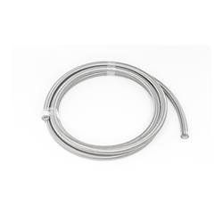 AN Hose, Stainless Steel Double-Braided Hose, -6 AN Size, PTFE, Braided Stainless Steel Outer, Natural, 10.00 ft. Length, Each