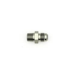 Fitting, Adapter, AN to NPT, Straight, Aluminum, Silver Anodized, -6 AN, 1/4 in. NPT, Each