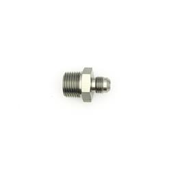 Fitting, Adapter, AN to NPT, Straight, Aluminum, Silver Anodized, -6 AN, 1/2 in. NPT, Each