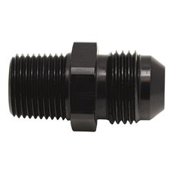 8AN Male Flare to 3/8 Inch Male NPT Adapter, Anodized Matte Black