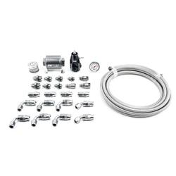 Fuel System Plumbing Kits, X2 Series, PTFE Lined Hose, Stainless Steel, -8 AN Feed, -6 AN Return, w/Pressure Regulator, Chevy, 3.6L, 6.2L, Kit