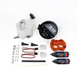 X2 Series Fuel Pump Module with 2 DW420s for 2010-15 Camaro LS 3.7 V6/SS LS3 6.2 and 2010-14 CTS-V