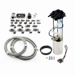 Pump Module DW400 Return Kit SS PTFE for Chevy Silverado 1500/2500/3500 & GMC Sierra 1500/2500/3500 1999-2004 V8 4.8L/5.3L/6.0L Excl Flex Fuel