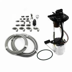 Pump Module DW400 Return Kit SS PTFE for Chevy Silverado 1500/2500/3500 & GMC Sierra 1500/2500/3500 2005-09 V8 4.8L/5.3L/6.0L Excl Flex Fuel